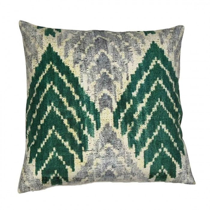 Pasargad Turkish Style Ikat Pillow - 16'' X 16''X 4'': Pasargad Turkish Style Ikat Pillow - New, Ikat, Hand-made, Velvet Silk, 300 -P-SS 25- 862.This item is part of our fine auction collection which includes many fine home accessories including antique r
