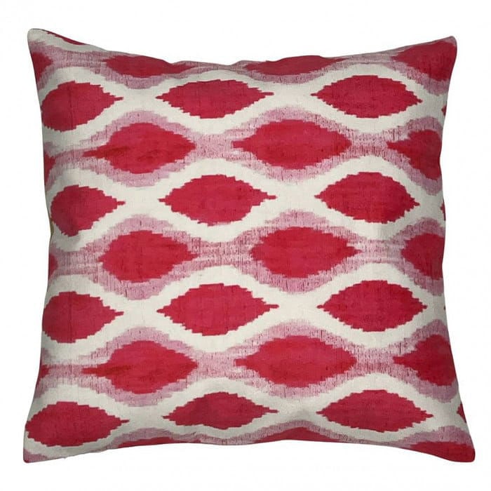 Pasargad Turkish Style Ikat Pillow - 16'' X 16''X 4'': Pasargad Turkish Style Ikat Pillow - New, Ikat, Hand-made, Velvet Silk, 300 -P-SS 33- 862.This item is part of our fine auction collection which includes many fine home accessories including antique r