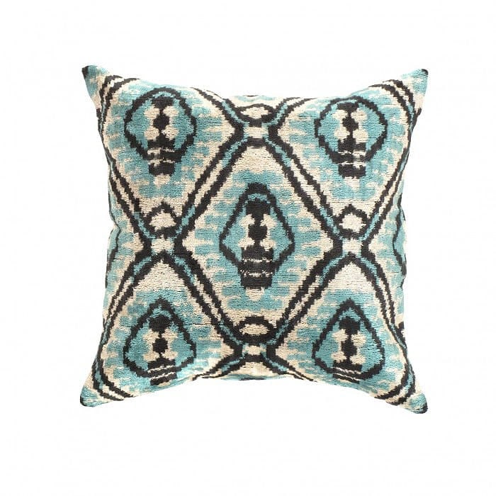 TI 289 Floral Black Velvet Cushion 20'' (1 of 2)