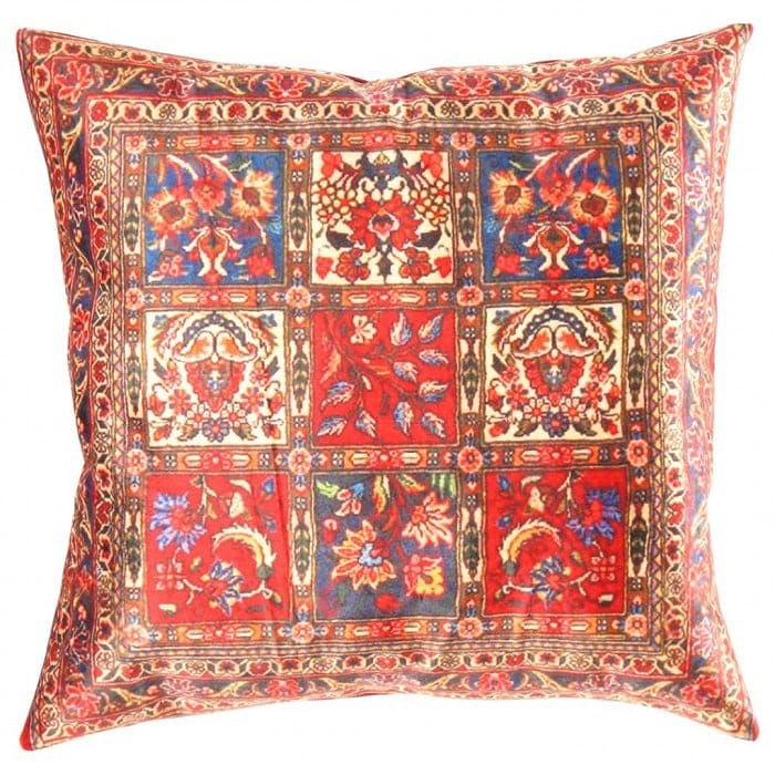 Persian Rug Bakhtiari design Pillow 20' X 20': Persian Rug Bakhtiari design Pillow 20' X 20' - New, Bakhtiari, N/A, Velvet Silk, 300 -TIR 188- 862.This item is part of our fine auction collection which includes many fine home accessories including