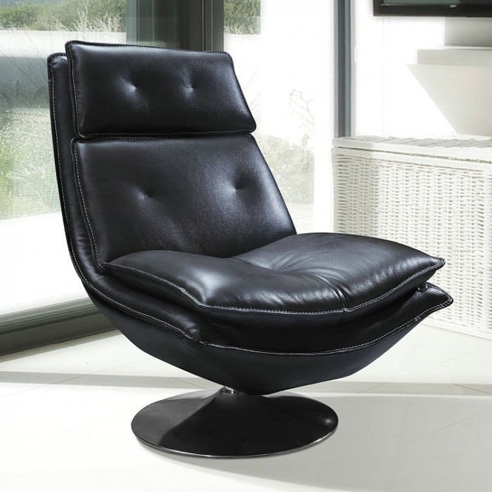 Turin Rotating Chair - H 38" W 31" D 37": Turin Rotating Chair - 0, Modern, N/A, PU-Leather, 300 -PF0007- 862.This item is part of our fine auction collection which includes many fine home accessories including antique rugs, vintage rugs, ori