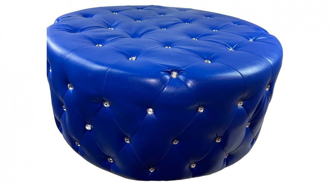 Pasargad Fine April Chesterfield Ottoman: Pasargad Fine April Chesterfield Ottoman - New, Traditional, N/A, PU-Leather, 300 -PF0018- 862.This item is part of our fine auction collection which includes many fine home accessories including anti