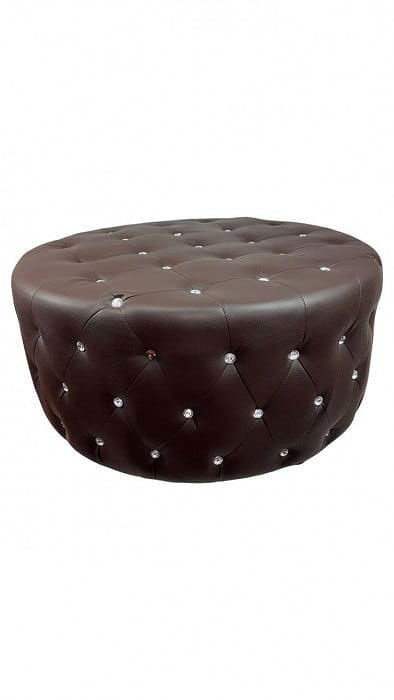 Pasargad Fine April Chesterfield Ottoman: Pasargad Fine April Chesterfield Ottoman - 0, Traditional, N/A, PU-Leather, 300 -PF0021- 862.This item is part of our fine auction collection which includes many fine home accessories including antiqu