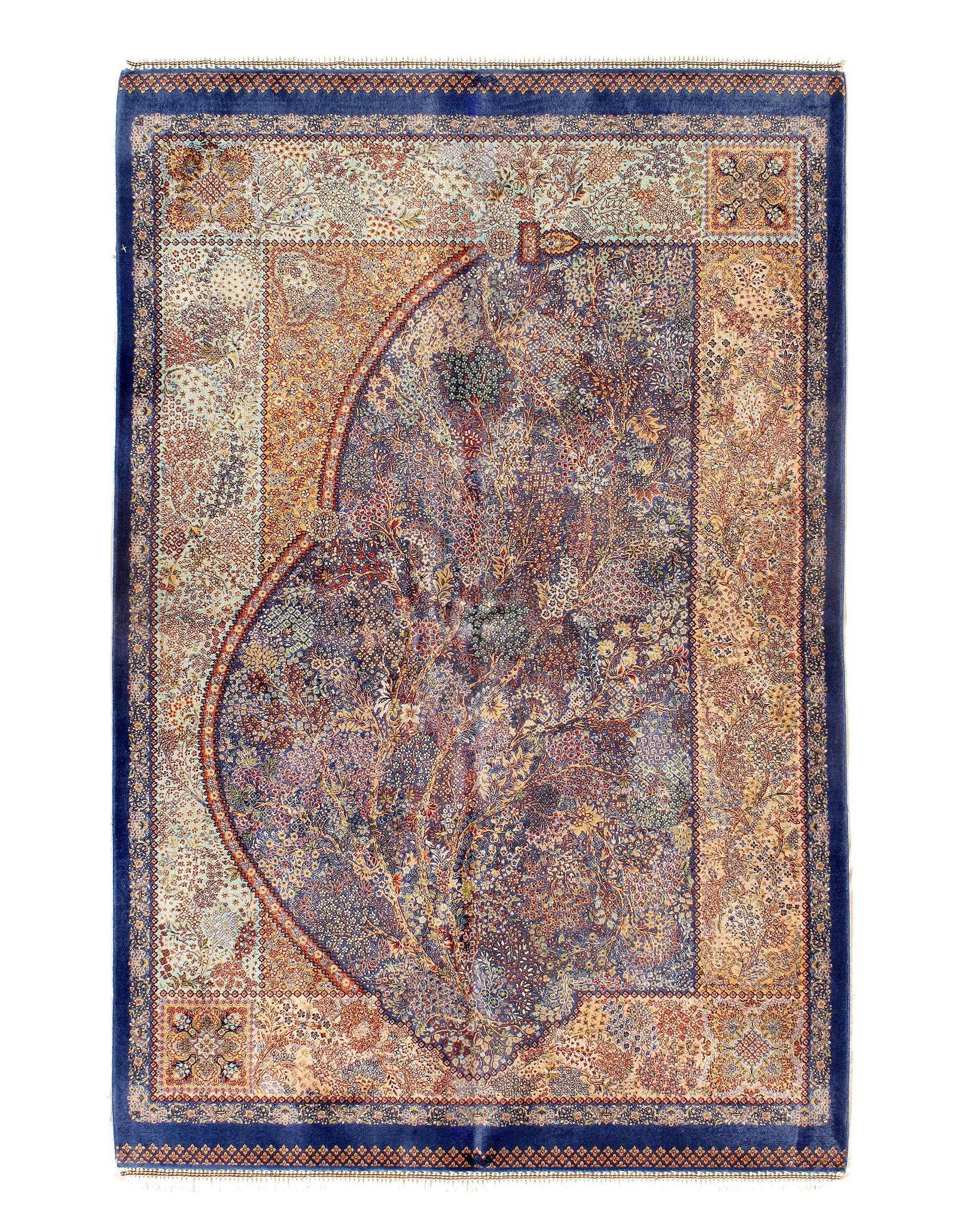 Persian Qum Design Rug 3'3"X 5': Persian Qum Design Rug 3'3"X 5' - NEW, Qum, Machine-Made, V. Silk, 300 -D15661- 862.This item is part of our fine auction collection which includes many fine home accessories including antique rugs, v