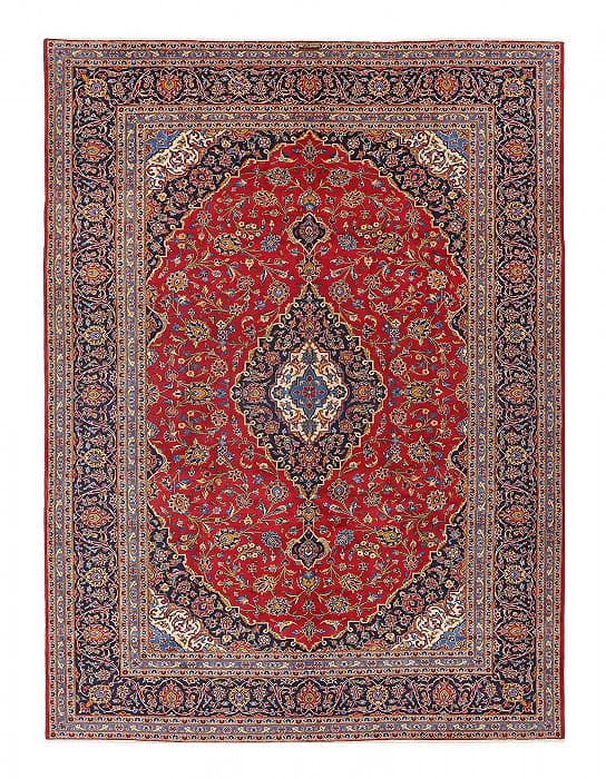 Fine Hand knotted Persian Kashan rug 8'6'' X 11'7'': Fine Hand knotted Persian Kashan rug 8'6'' X 11'7'' - 1970, Kashan, Hand-Knotted, Lamb's Wool, 300 -D13311- 862.This item is part of our fine auction collection which includes many fine home accessori