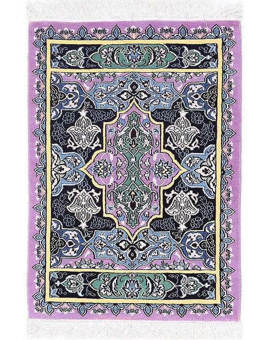 Fine Hand Knotted Persian Silk & wool Isfahan 2' X 3': Fine Hand Knotted Persian Silk & wool Isfahan 2' X 3' - New, Isfahan, Hand-Knotted, Wool & Silk, 300 -D13342- 862.This item is part of our fine auction collection which includes many fine home accesso