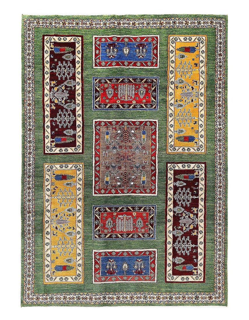 Fine Hand Knotted Persian Gabbeh 5'11'' X 8'5'': Fine Hand Knotted Persian Gabbeh 5'11'' X 8'5'' - New, Gabbeh, Hand-Knotted, Lamb's Wool, 300 -D14389- 862.This item is part of our fine auction collection which includes many fine home accessories