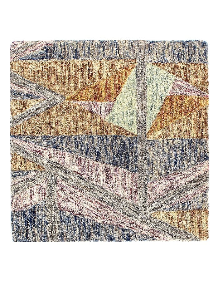Fine Hand made sample Modern rug 2'X 2': Fine Hand made sample Modern rug 2'X 2' - NEW, Modern, Hand-Tufted, Lamb's Wool, 300 -D10928- 862.This item is part of our fine auction collection which includes many fine home accessories including a