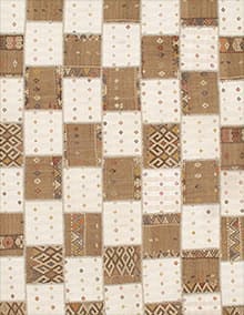 Ivory Turkish Patchwork 8' X 10': Ivory Turkish Patchwork 8' X 10' - New, Modern, Hand-Knotted, Wool, 300 -D08016- 862.This item is part of our fine auction collection which includes many fine home accessories including antique rugs, 