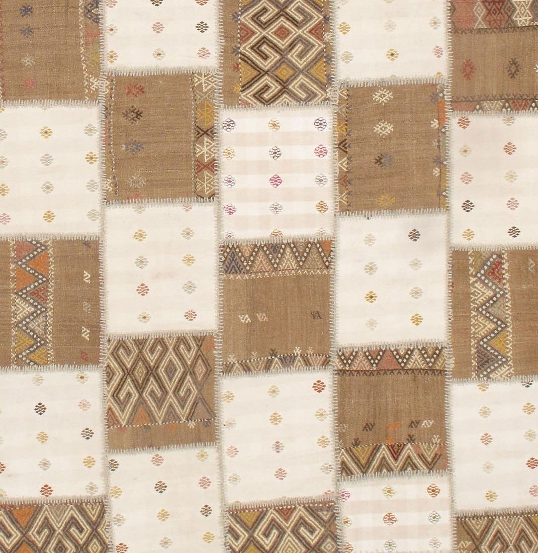 Ivory Turkish Patchwork 8' X 10' - 2