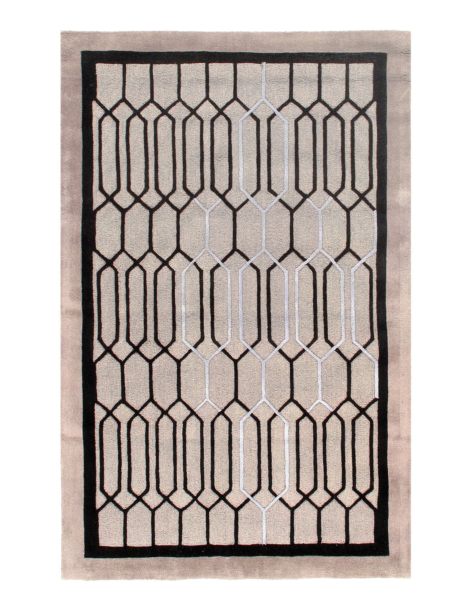 Gray Modern Tufted 5' X 8': Gray Modern Tufted 5' X 8' - New, Modern, Hand-Tufted, Wool, 300 -D10032- 862.This item is part of our fine auction collection which includes many fine home accessories including antique rugs, vintage