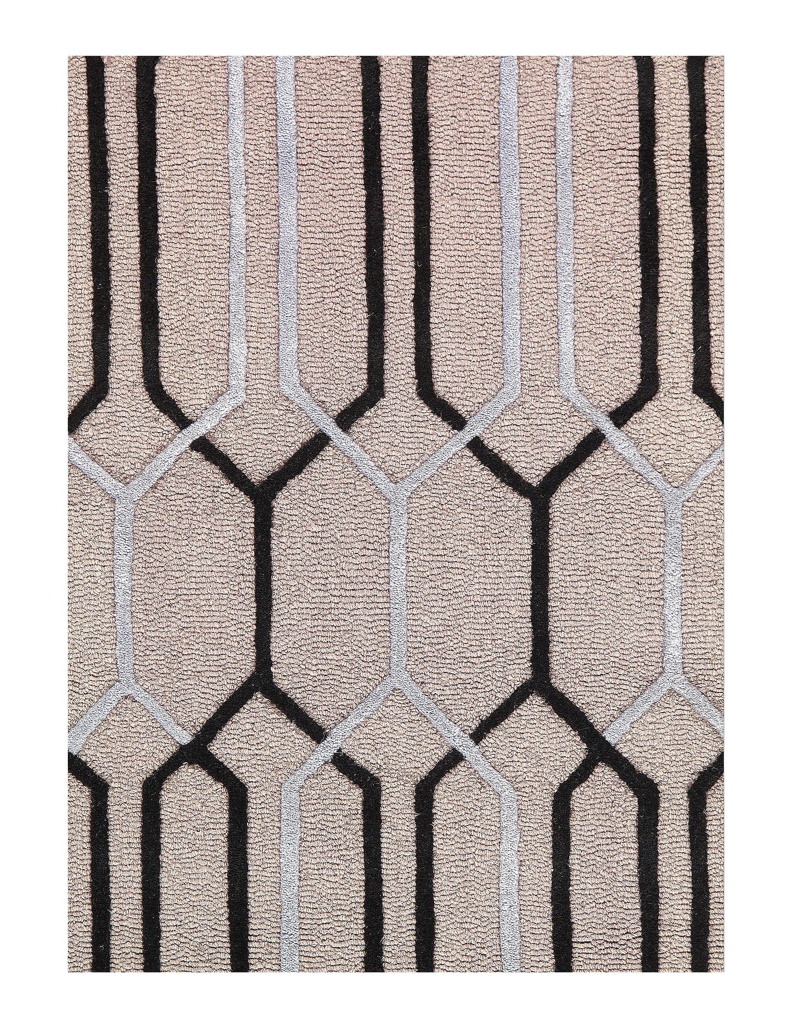 Gray Modern Tufted 5' X 8' - 2