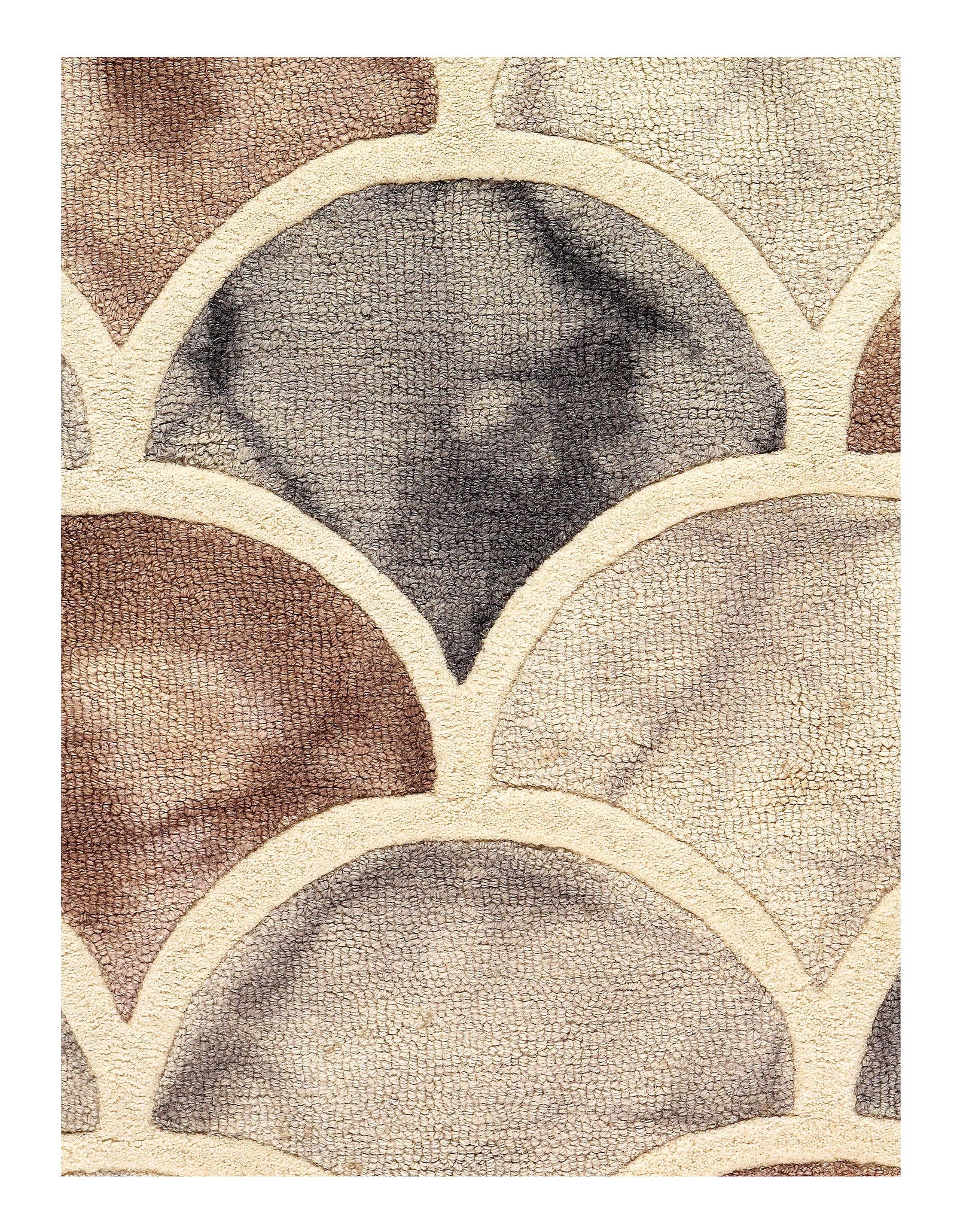 Brown Hand-Tufted 5' x 8' - 2