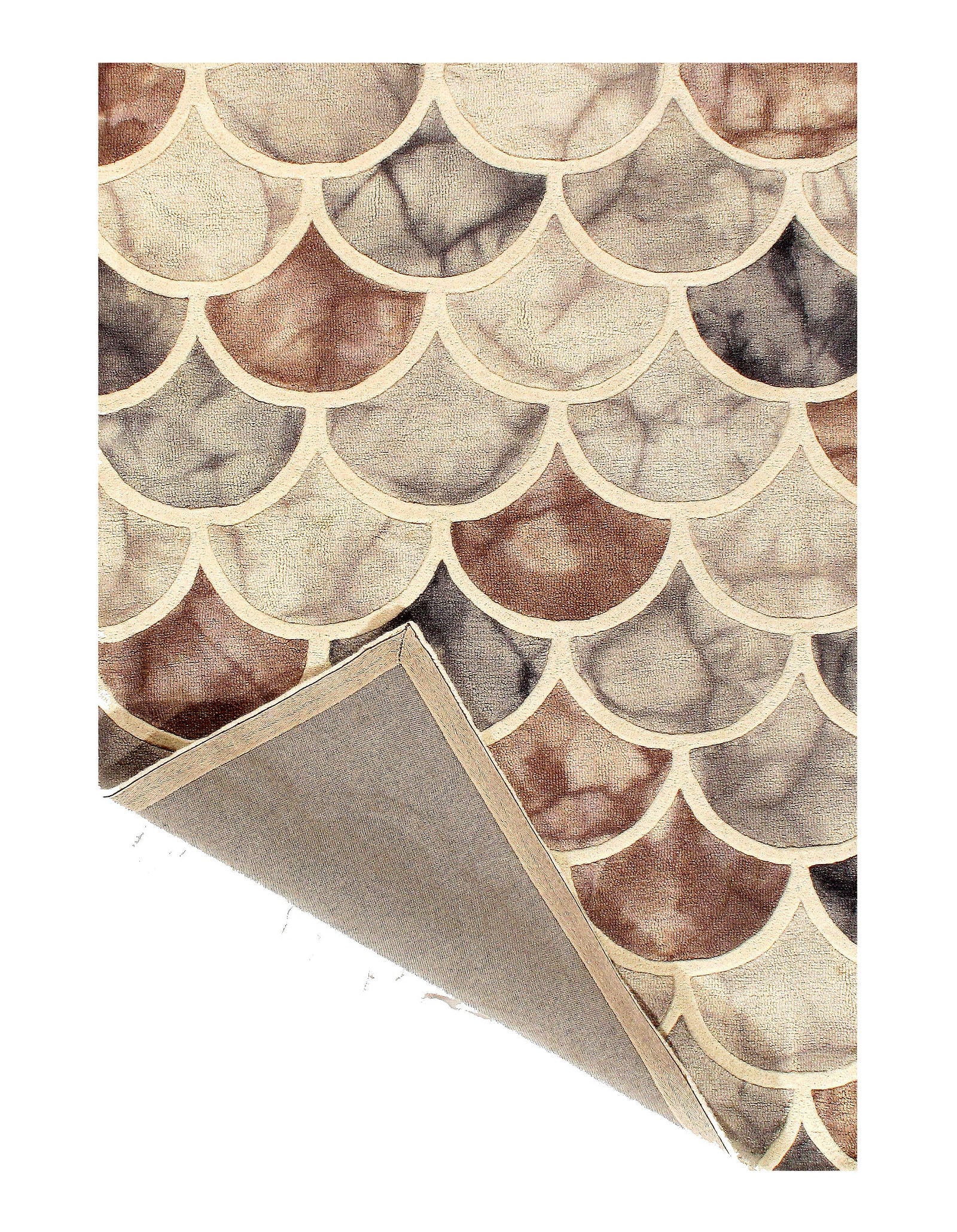 Brown Hand-Tufted 5' x 8' - 3