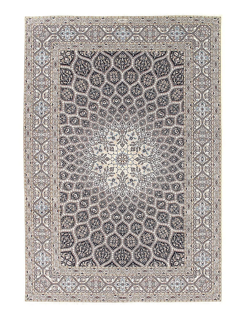 6 LA Fine Hand Knotted Persian silk & wool Habibian Nain 7' x 10': 6 LA Fine Hand Knotted Persian silk & wool Habibian Nain 7' x 10' - New, Nain, Hand-Knotted, Wool & Silk, 300 -D12727- 862.This item is part of our fine auction collection which includes many fine hom