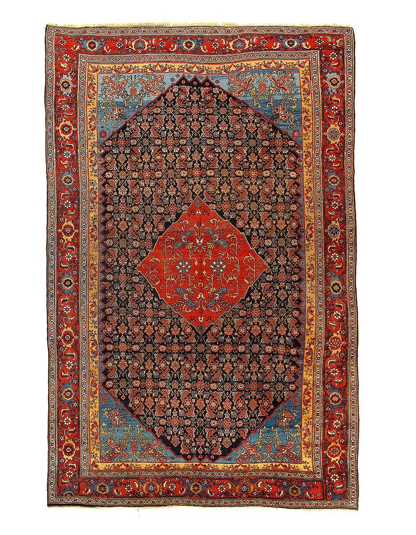 Persian Antique Bidjar Rug 8'4'' X 13': Persian Antique Bidjar Rug 8'4'' X 13' - Circa 1900, Bidjar, Hand-Knotted, Lamb's Wool, 300 -D15278- 862.This item is part of our fine auction collection which includes many fine home accessories incl