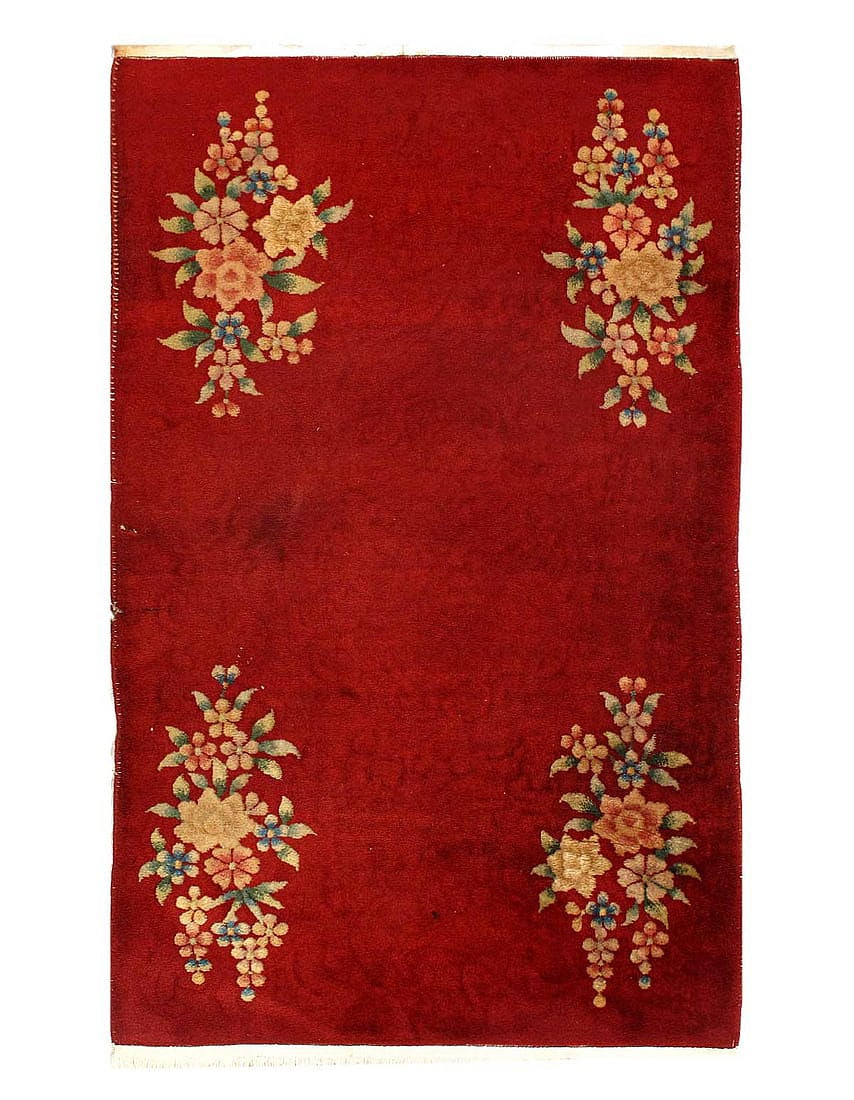 Antique Chinese Art Deco 3'2"X 5': Antique Chinese Art Deco 3'2"X 5' - CIRCA 1920, Art Deco, Hand-Knotted, Lamb's Wool, 300 -D15283- 862.This item is part of our fine auction collection which includes many fine home accessories includi
