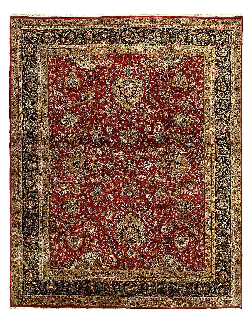 Rust Fine Hand Knotted Agra Rug 8'X 10': Rust Fine Hand Knotted Agra Rug 8'X 10' - NEW, Agra, Hand-Knotted, Lamb's Wool, 300 -D15371- 862.This item is part of our fine auction collection which includes many fine home accessories including an