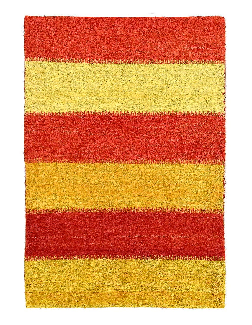 Hand Knotted Gabbeh Rug 4'X 6': Hand Knotted Gabbeh Rug 4'X 6' - CIRCA 1990, Gabbeh, Hand-Knotted, Lamb's Wool, 300 -D15358- 862.This item is part of our fine auction collection which includes many fine home accessories including an