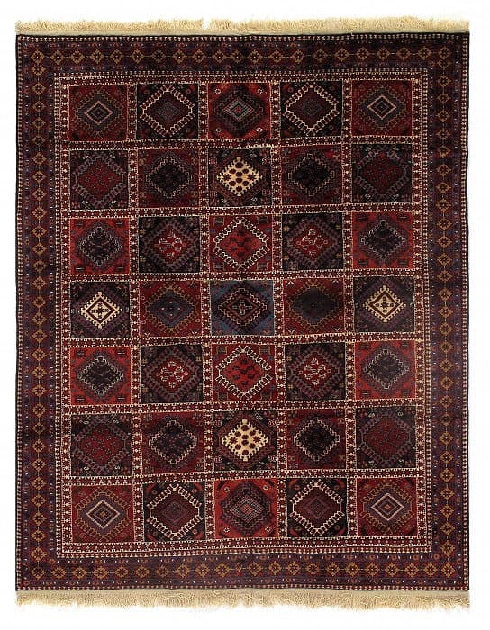 Red Persian Hand Knotted yalameh 6'7'' X 8'2'': Red Persian Hand Knotted yalameh 6'7'' X 8'2'' - New, Yalameh, Hand-Knotted, Lamb's Wool, 300 -D09569- 862.This item is part of our fine auction collection which includes many fine home accessories in