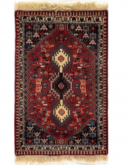 Red Persian yalameh 2' X 3': Red Persian yalameh 2' X 3' - New, Yalameh, Hand-Knotted, Lamb's Wool, 300 -D09565- 862.This item is part of our fine auction collection which includes many fine home accessories including antique rug