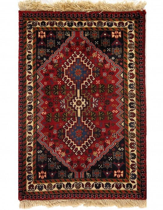Red Persian Hand Knotted yalameh 2' x 3': Red Persian Hand Knotted yalameh 2' x 3' - New, Yalameh, Hand-Knotted, Lamb's Wool, 300 -D09563- 862.This item is part of our fine auction collection which includes many fine home accessories includin