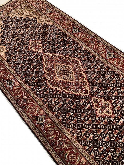 Black Tabriz Runner 2'6" X 12' - 4