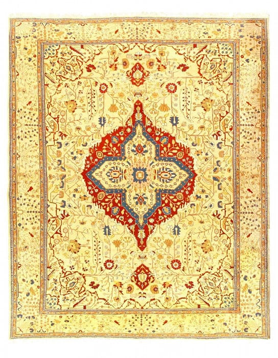 Beige Hand woven fine Sumac Tabriz rug 9'3"x 11'8': Beige Hand woven fine Sumac Tabriz rug 9'3"x 11'8' - NEW, Tabriz, Hand-Woven, Lamb's Wool, 300 -24061- 862.This item is part of our fine auction collection which includes many fine home accessories in