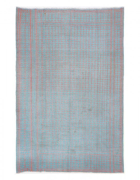 Reversible Persian cotton sumak hand woven rug 8'2'' X 12'9'': Reversible Persian cotton sumak hand woven rug 8'2'' X 12'9'' - CIRCA 1960, Sumak, Hand-Woven, Cotton, 300 -D13791- 862.This item is part of our fine auction collection which includes many fine home a