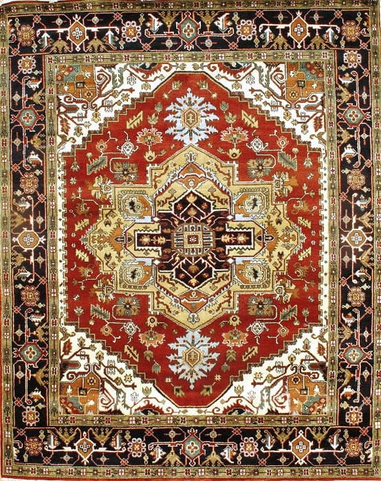 Rust Persian Serapi Design 8' X 10': Rust Persian Serapi Design 8' X 10' - New, Serapi, Hand-Knotted, Lamb's Wool, 300 -D06011- 862.This item is part of our fine auction collection which includes many fine home accessories including