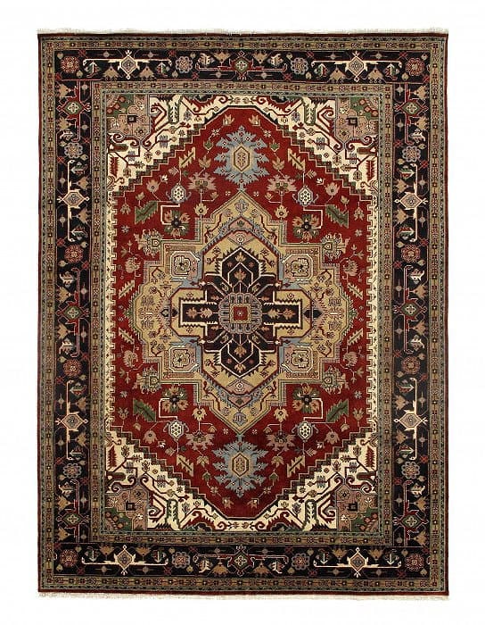 Serapi Design Hand-Knotted 9'11" X 13'7": Serapi Design Hand-Knotted 9'11" X 13'7" - New, Serapi, Hand-Knotted, Lamb's Wool, 300 -D09045- 862.This item is part of our fine auction collection which includes many fine home accessories including