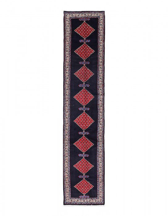 Fine Hand knotted Persian Serab Runner 2'8'' X 13'11'': Fine Hand knotted Persian Serab Runner 2'8'' X 13'11'' - 1970, Sarab, Hand-Knotted, Lamb's Wool, 300 -D14010- 862.This item is part of our fine auction collection which includes many fine home accesso