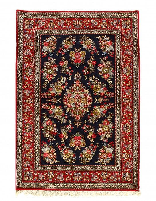Persian Qum Rug - 3'6" x 5'2": Persian Qum Rug - 3'6" x 5'2" - New, Qum, Hand-Knotted, Lamb's Wool, 300 -D10832- 862.This item is part of our fine auction collection which includes many fine home accessories including antique rugs,