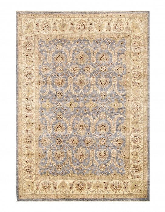Gray Fine Oushak 6'9"x9'8": Gray Fine Oushak 6'9"x9'8" - New, Oushak, Hand-Knotted, Lamb's Wool, 300 -D09766- 862.This item is part of our fine auction collection which includes many fine home accessories including antique rugs,