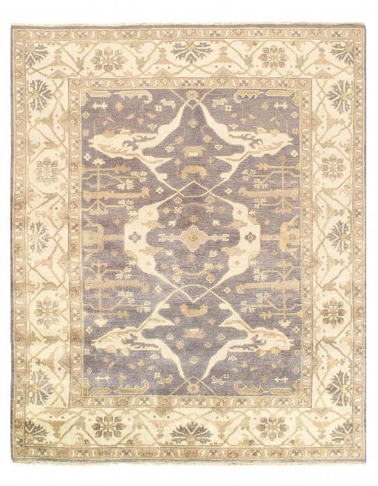 Gray Fine Hand Knotted Oushak Rug 8' X 10: Gray Fine Hand Knotted Oushak Rug 8' X 10 - New, Oushak, Hand-Knotted, Lamb's Wool, 300 -D10977- 862.This item is part of our fine auction collection which includes many fine home accessories includin