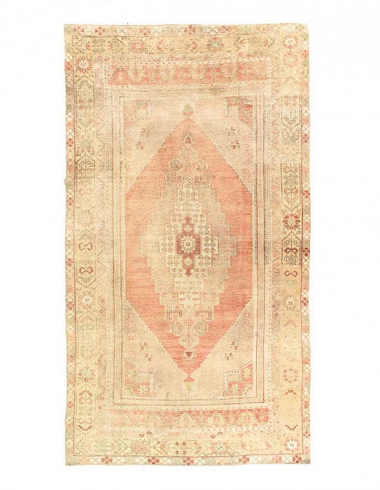 Vintage Decorative Turkish Oushak Rug 5'4'' X 9'9'': Vintage Decorative Turkish Oushak Rug 5'4'' X 9'9'' - 1980, Oushak, Hand-Knotted, Lamb's Wool, 300 -D14488- 862.This item is part of our fine auction collection which includes many fine home accessori