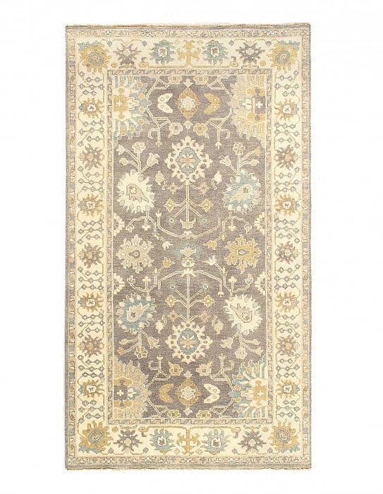 Gray Color Fine Hand knotted Oushak rug 5'4'' X 9'5'': Gray Color Fine Hand knotted Oushak rug 5'4'' X 9'5'' - New, Oushak, Hand-Knotted, Lamb's Wool, 300 -D14473- 862.This item is part of our fine auction collection which includes many fine home accessor