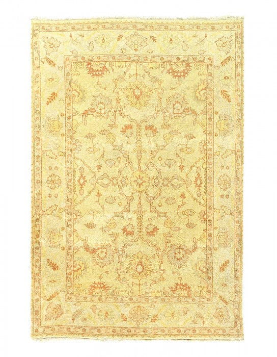 Fine Hand Knotted Oushak design 6' x 9': Fine Hand Knotted Oushak design 6' x 9' - New, Oushak, Hand-Knotted, Lamb's Wool, 300 -28655- 862.This item is part of our fine auction collection which includes many fine home accessories including a