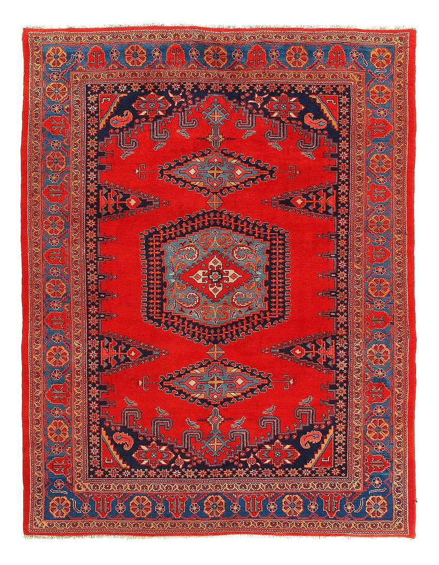 Fine Hand Knotted Persian Vintage Viess rug 7'11'' X 10'4'': Fine Hand Knotted Persian Vintage Viess rug 7'11'' X 10'4'' - 1970, NorthWest, Hand-Knotted, Lamb's Wool, 300 -52128- 862.This item is part of our fine auction collection which includes many fine home