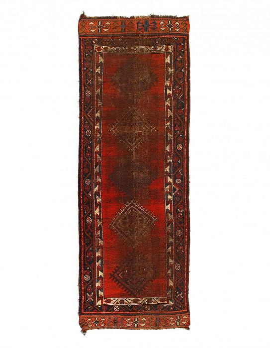 Persian Antique NW runner 3'2'' X 9'8'': Persian Antique NW runner 3'2'' X 9'8'' - 1950, NorthWest, Hand-Knotted, Lamb's Wool, 300 -D14454- 862.This item is part of our fine auction collection which includes many fine home accessories includ