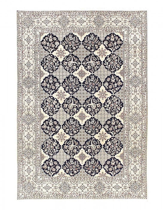 Fine Hand Knotted Persian silk & wool Nain 6'9'' X 9'11'': Fine Hand Knotted Persian silk & wool Nain 6'9'' X 9'11'' - New, Nain, Hand-Knotted, Wool & Silk, 300 -D12088- 862.This item is part of our fine auction collection which includes many fine home access
