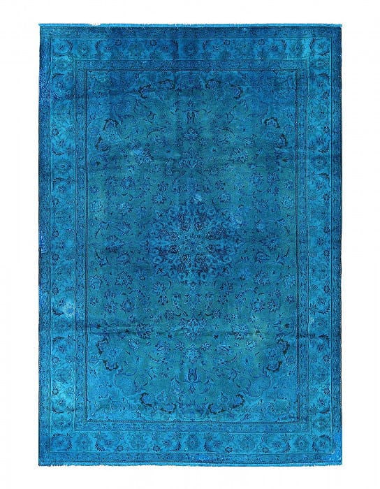 Handmade Over dyed Persian Tabriz rug 6'3'X 9'4": Handmade Over dyed Persian Tabriz rug 6'3'X 9'4" - circa 1990, Nain, Hand-Knotted, Lamb's Wool, 300 -D14001- 862.This item is part of our fine auction collection which includes many fine home accessor