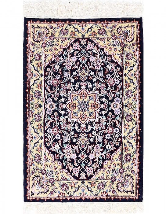 Fine Hand knotted Persian silk & wool Nain 2'X 3'2": Fine Hand knotted Persian silk & wool Nain 2'X 3'2" - NEW, Nain, Hand-Knotted, Wool & Silk, 300 -D13600- 862.This item is part of our fine auction collection which includes many fine home accessories 