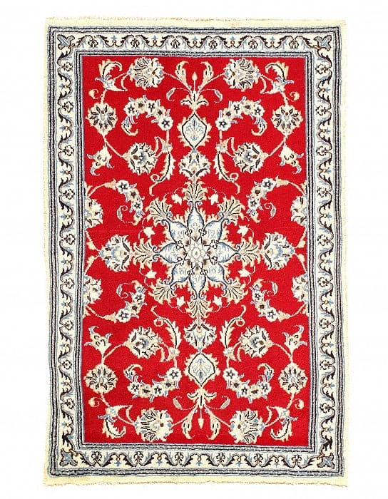 Fine Hand Knotted Persain Nain 3' X 4'4'': Fine Hand Knotted Persain Nain 3' X 4'4'' - New, Nain, Hand-Knotted, Wool & Silk, 300 -D07405- 862.This item is part of our fine auction collection which includes many fine home accessories including 