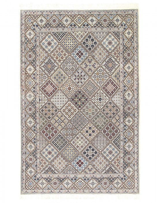 Fine Hand knotted Silk & wool Persian Nain rug 5'3'' X 8'1'' (1 of 9)