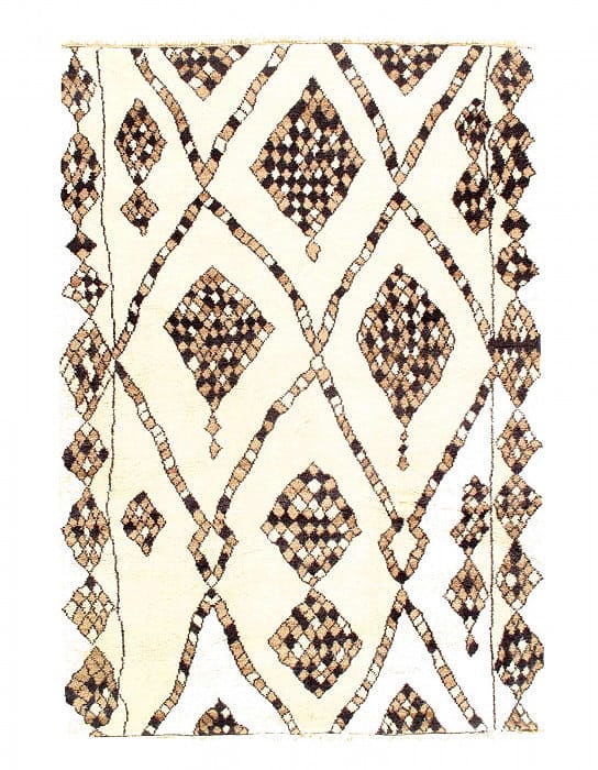 Fine Moroccan Design Hand-Knotted Rug - 6'4" x 9': Fine Moroccan Design Hand-Knotted Rug - 6'4" x 9' - New, Moroccan, Hand-Knotted, Lamb's Wool, 300 -D08533- 862.This item is part of our fine auction collection which includes many fine home accessorie