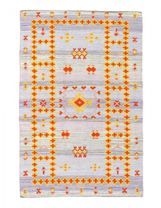 Fine Hand Knotted Flat Weave Moroccan rug 3'X 5': Fine Hand Knotted Flat Weave Moroccan rug 3'X 5' - NEW, Moroccan, Hand-Woven, Lamb's Wool, 300 -D06895- 862.This item is part of our fine auction collection which includes many fine home accessories i