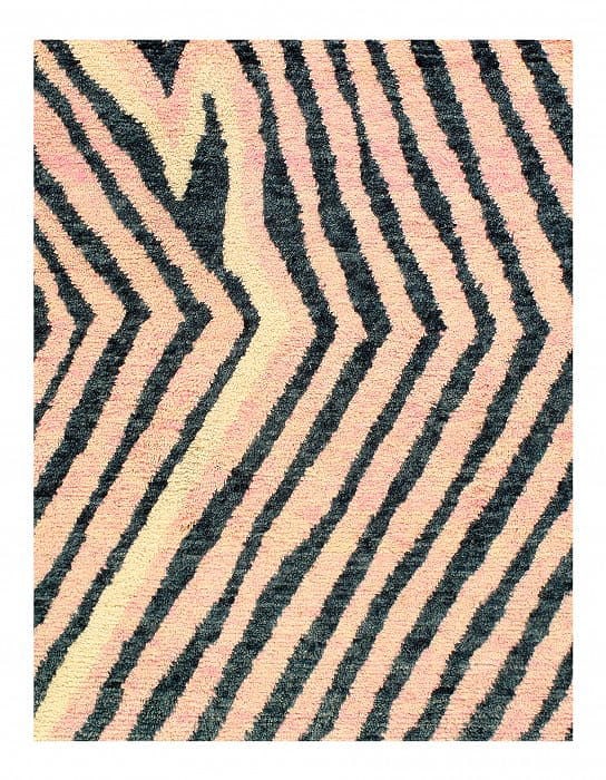 Blue Hand Knotted Moroccon Rug 8' X 10' - 2