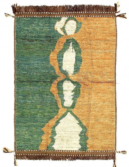 Multi Color fine Hand knotted Moroccan rug 5'1'' X 7'1'': Multi Color fine Hand knotted Moroccan rug 5'1'' X 7'1'' - New, Moroccan, Hand-Knotted, Lamb's Wool, 300 -D14410- 862.This item is part of our fine auction collection which includes many fine home acc