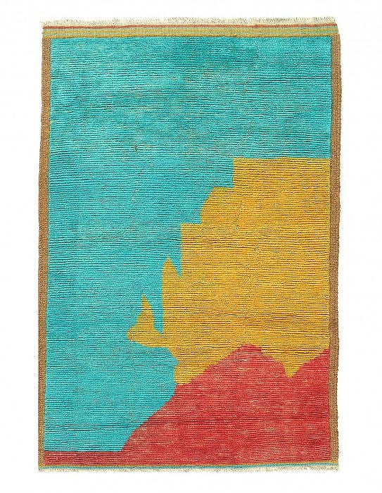 Fine Hand knotted Moroccan rug 4' X 6': Fine Hand knotted Moroccan rug 4' X 6' - New, Moroccan, Hand-Knotted, Wool, 300 -D14425- 862.This item is part of our fine auction collection which includes many fine home accessories including antiqu